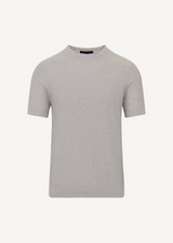 Patrick Assaraf Cotton-Cupro Chevron Stitch Crewneck