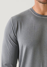 Pima Cotton Stretch Vintage Wash Long Sleeve T-Shirt