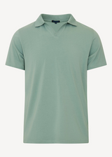 Patrick Assaraf Pima Cotton Stretch Open Polo