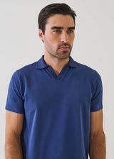 Patrick Assaraf Pima Cotton Stretch Open Polo