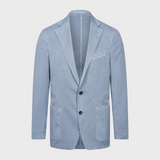 Emanuel Berg - Washed Cotton and Silk Blend Blazer 2-Button D-Constructed Jacket