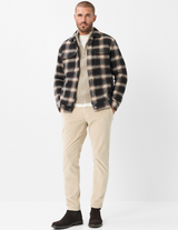 SANTIAGO CHECKED OVERSHIRT IN A WOOL BLEND