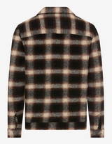 SANTIAGO CHECKED OVERSHIRT IN A WOOL BLEND