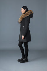 MACKAGE TRISH-F Powder Touch down coat with natural fur Signature Mackage Collar