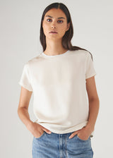 Patrick Assaraf Womens Short Sleeve Crewneck