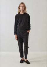Brushed Pima Cotton Tapered Pant