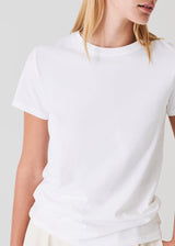 Patrick Assaraf Women's PIMA COTTON STRETCH SLIM T-SHIRT