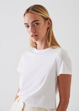 Patrick Assaraf Women's PIMA COTTON STRETCH SLIM T-SHIRT