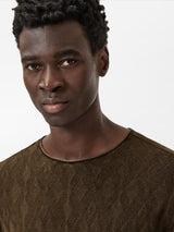 John Varvatos Brycen Crew - Teakwood