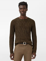 John Varvatos Brycen Crew - Teakwood