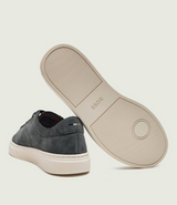 Boss Suede trainers with embossed logo