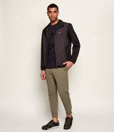 Boss Stretch-cotton tracksuit bottoms with logo detail