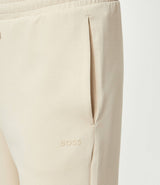 Boss Stretch-cotton tracksuit bottoms with logo detail