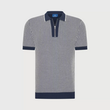 Knitted polo short sleeve
