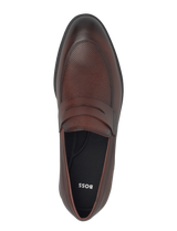 Boss Leather loafers with penny trim