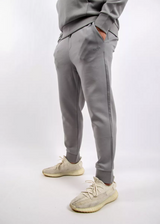 Boss Stretch-cotton tracksuit bottoms with logo detail