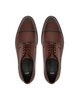 Boss Derby shoes in leather with cap toe