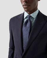 Eton Slim Fit Blue Dress Shirt with Cocktail Print