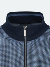 Bugatti Houndstooth Full Zip Sweater