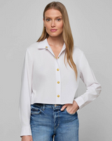 Cosette Crop Hi Low Shirt
