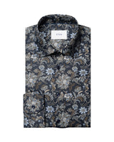 Eton Floral Print Signature Twill Shirt