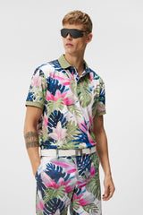 J. Lindeberg Tour Tech Reg Fit Print Polo