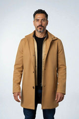 Boss Relaxed-fit coat in wool and cashmere