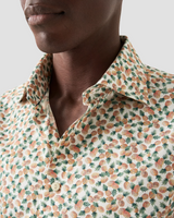 Eton Slim Fit Playful Dress Shirt with Pineapple Pattern