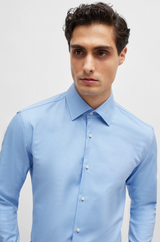 Boss Slim-Fit Shirt in Easy-Iron Stretch-Cotton Twill