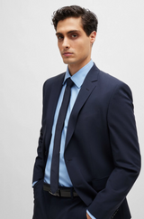 Boss Slim-Fit Shirt in Easy-Iron Stretch-Cotton Twill