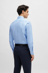 Boss Slim-Fit Shirt in Easy-Iron Stretch-Cotton Twill