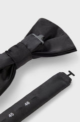 Boss Italian-made bow tie in silk jacquard