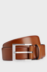 Boss Italian-Made Belt with Branded Buckle