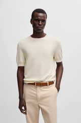 Boss Italian-Made Belt with Branded Buckle