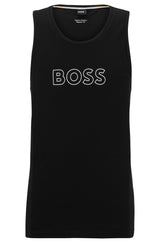 Boss Cotton Tank Top with Outline logo