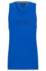 Boss Cotton Tank Top with Outline logo