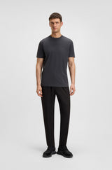 BOSS Stretch-cotton T-shirt with logo detail