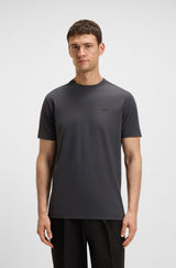BOSS Stretch-cotton T-shirt with logo detail