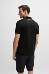 Boss Jacquard Polo Shirt With Contrast Logo