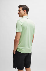 Boss Jacquard Polo Shirt With Contrast Logo