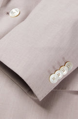 Boss SLIM-FIT Light Pink Suit In a Melange Wool Blend