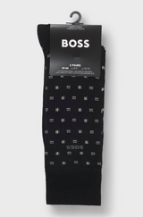 Two-pack socks in cotton blend