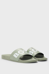 Boss Italian-made Slides with Large Logo Detail