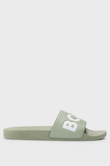 Boss Italian-made Slides with Large Logo Detail