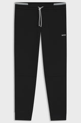 Boss Cotton-blend Tracksuit Bottoms with Striped Trims