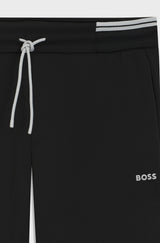 Boss Cotton-blend Tracksuit Bottoms with Striped Trims