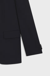 BOSS Regular-fit suit in micro-patterned stretch wool