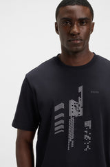 Boss Relaxed-fit T-shirt in cotton jersey with printed artwork