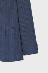 Boss Two-piece regular-fit suit in striped virgin wool