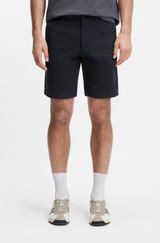 Boss Orange Slim-fit chino shorts in printed stretch cotton